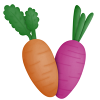 cartoon carrot drawing png