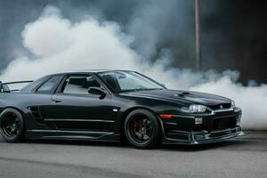 Sport car Nissan Skyline GTR R32 JDM. Pro Photo