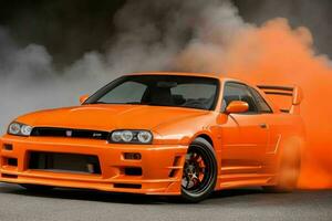 Sport car Nissan Skyline GTR R32 JDM. Pro Photo