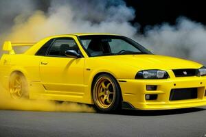 Sport car Nissan Skyline GTR R32 JDM. Pro Photo