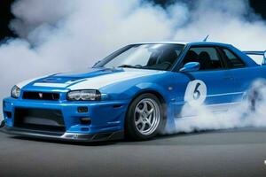 Sport car Nissan Skyline GTR R32 JDM. Pro Photo