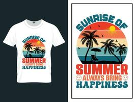 Summer time beach t-shirt design vector illustration, Vector summer day t shirt design