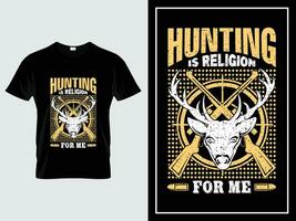 Custom hunting t-shirt design vintage style, hunting typography t-shirt vector