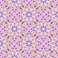 Ethnic Floral Seamless Pattern With Mandalas vector