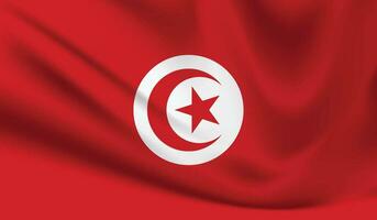Túnez país en norte África bandera diseño vector eps