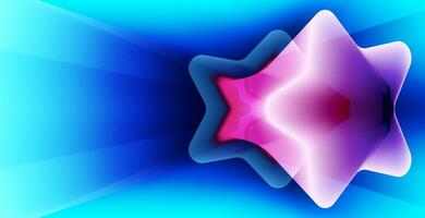 blue gradient banner with abstract pink ornament. business banner template promotion. advertise template  background with text space. abstract emboss line in the blue banner template vector