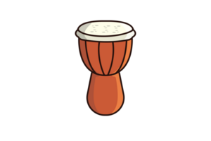 tambour piège avec Cordes vecteur illustration. la musique instrument objet icône concept. tambour musical symbole ou piège tambour vecteur conception. png