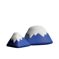 montaña 3d icono ilustración png