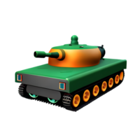 ein Karikatur Panzer auf ein transparent Hintergrund png