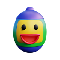 emoji 3d Renderização ícone ilustração png