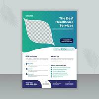 Creative The Best Medical Flyer Or Brochure Design Template vector