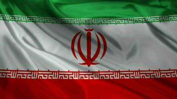 Old Iran Flag waving video