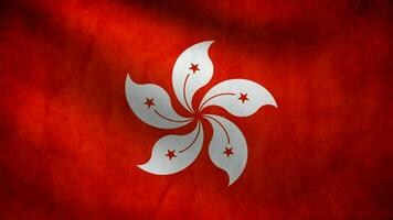 bandiera di hong kong agitando video