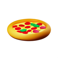 pizza 3d ícone ilustração png