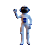 astronauta 3d representación icono ilustración png