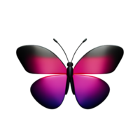 mariposa 3d icono ilustración png