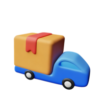 delivery 3d rendering icon illustration png