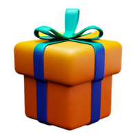 gift box 3d rendering icon illustration png