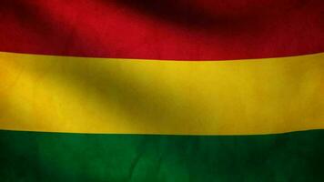 Bolivien Flagge winken beim Wind video