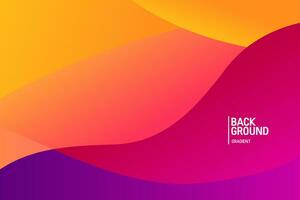 Colorful pink and yellow gradient background. Fluid banner template vector illustration. Abstract background