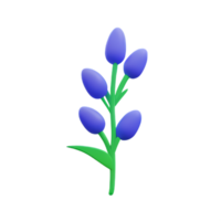 bloemen 3d icoon illustratie png