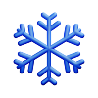 snöflinga 3d tolkning ikon illustration png