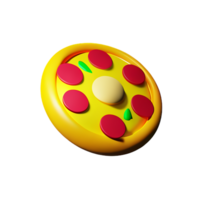 Pizza 3d icona illustrazione png