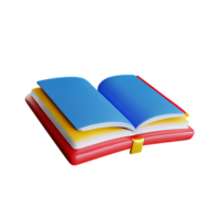 book 3d icon illustration png