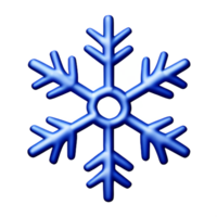 snowflake 3d rendering icon illustration png