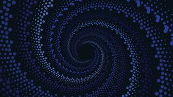 Abstract vortex spiral different color round background in dark blue. This creative style background will make your project more stunning and interesting. vector