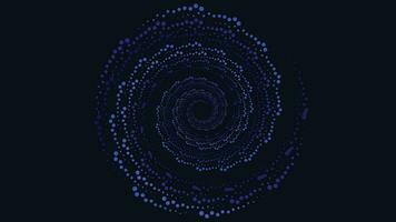 Abstract vortex spiral different color round background in dark blue. This creative style background will make your project more stunning and interesting. vector