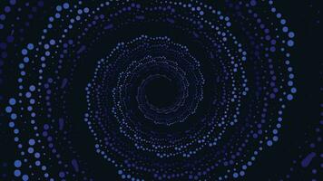 Abstract vortex spiral different color round background in dark blue. This creative style background will make your project more stunning and interesting. vector