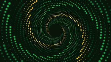 Abstract vortex spiral different color round background in dark blue. This creative style background will make your project more stunning and interesting. vector