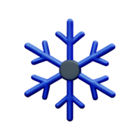 snowflake 3d rendering icon illustration png