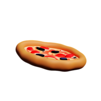 Pizza 3d icona illustrazione png