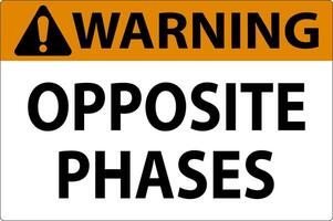 Warning Sign, Opposite Phases vector