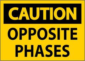 Caution Sign, Opposite Phases vector