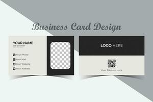 Modern Clean and Creative print business card template vector