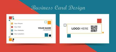 Modern Clean and Creative print business card template vector