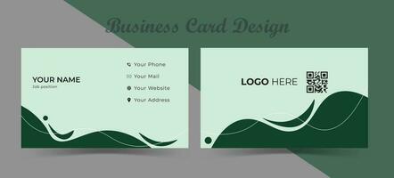 Modern business card design with abstract shapes. Modern business card template with different colors. Flat design vector abstract creative - Vector