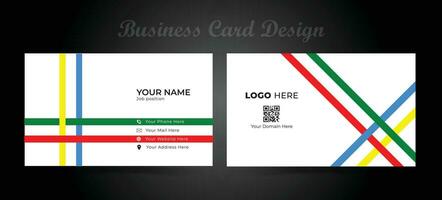 Modern Clean and Creative print business card template vector