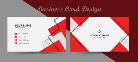 Creative Business Card Design Template for Your Business Modern And Clean Business Cards Design Template Business Style Professional Template Design vector