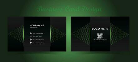 Business card design template, Clean and gorgeous business card template, visiting card, print version. vector