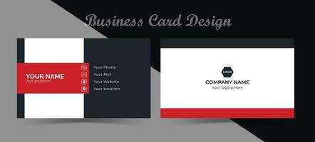 Creative Business Card Design Template for Your Business Modern And Clean Business Cards Design Template Business Style Professional Template Design vector