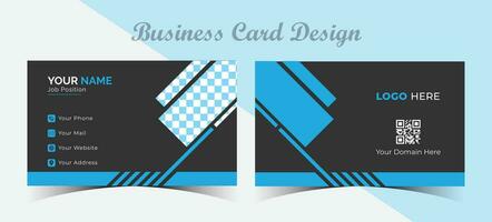 Modern Clean and Creative print business card template vector