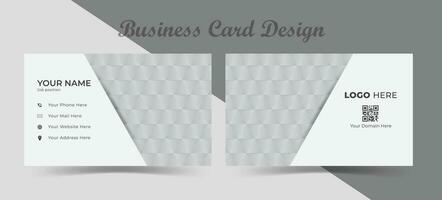 professional business card design with pattern background. vector