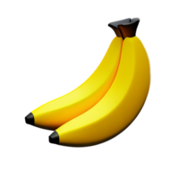 banane 3d le rendu icône illustration png