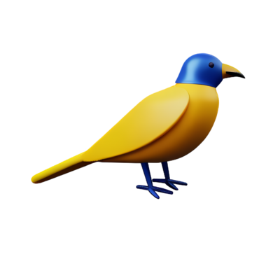 beautiful birds 3d icon illustration 28244468 PNG