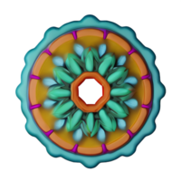 mandala 3d tolkning ikon illustration png