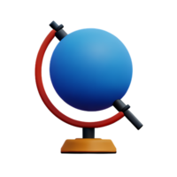 globe 3d le rendu icône illustration png